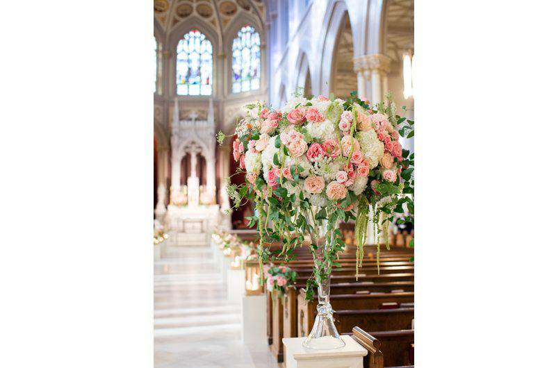 Bella Blooms Floral Flower Vase Church Sanctuary 