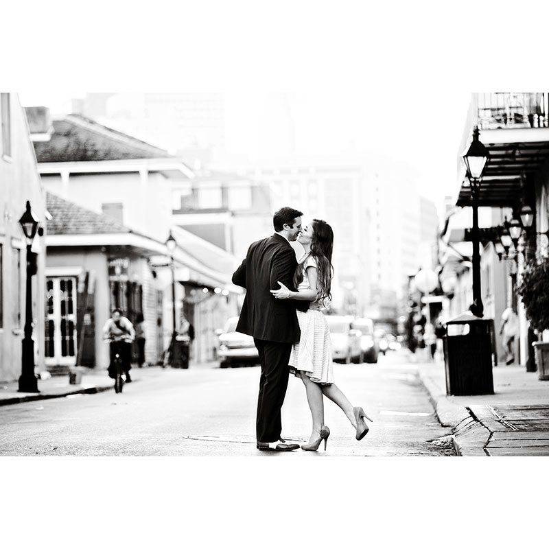 Collin Richie photography engagement shoot in street