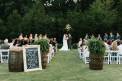 Spring Creek Ranch outdoor ceremony seating aisle
