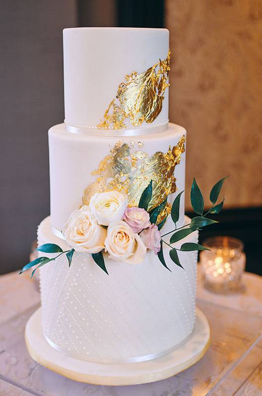 Rachel White & Tristan Thompson Luxury Hotel Wedding Reception Cake