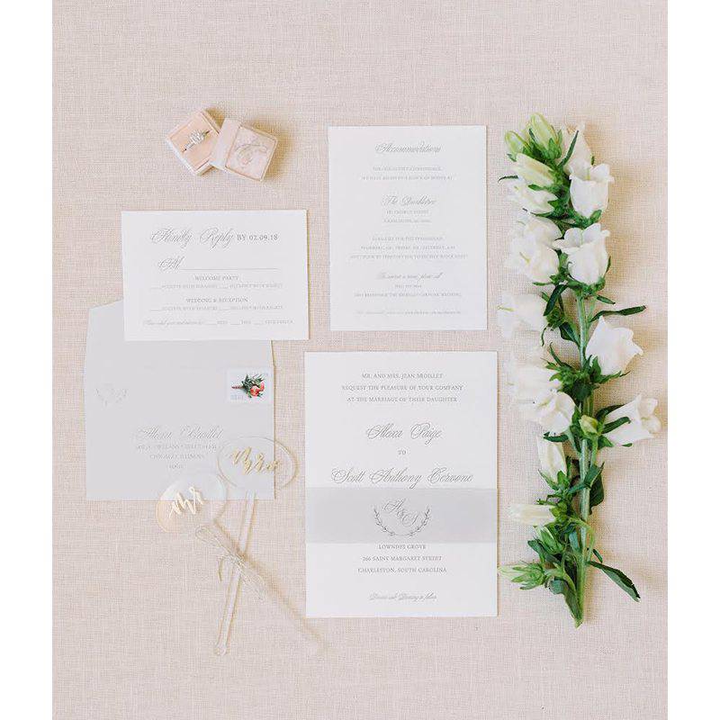 Cervone Real Wedding Invitations