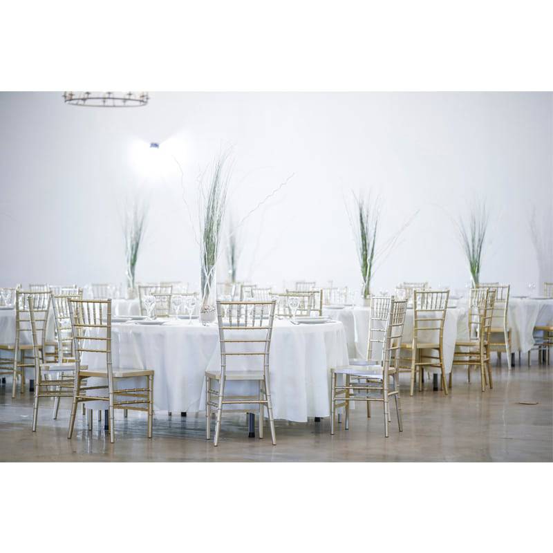 Avon Acres Reception Hall Tables Seating Silver Chairs