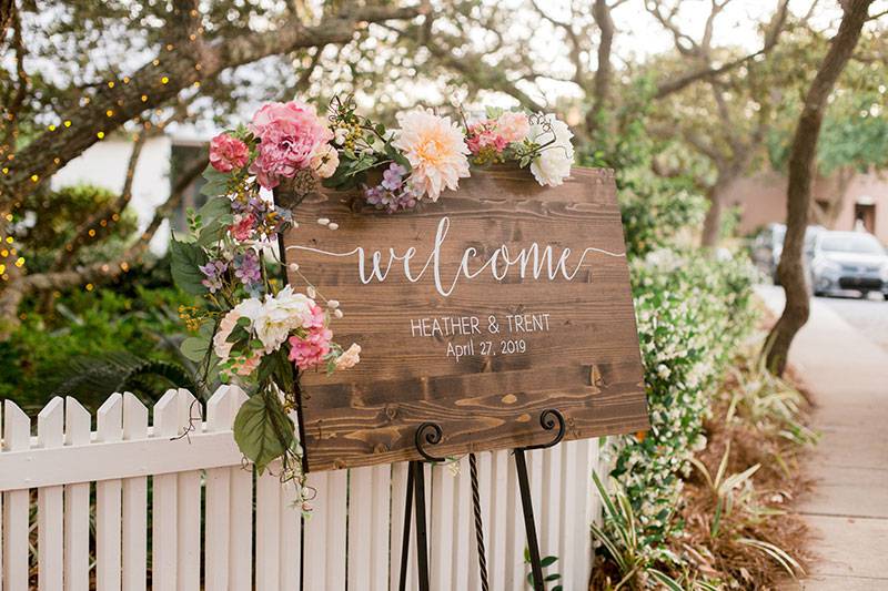 Heather Ramsey & Trent Kelley Welcome Sign