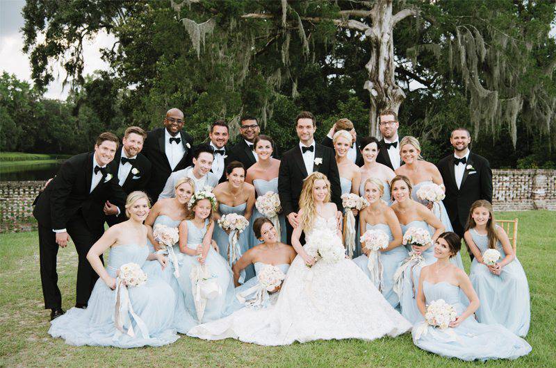Tara Lipinski & Todd Kapostasy Full Wedding Party