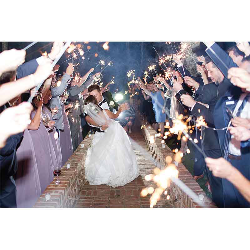 Real Wedding Scotty McCreery & Gabrielle Dugal Sparklers