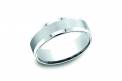Benchmark Wedding Rings silver band 