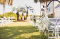Wild Dunes Resort grass aisle wedding ceremony seating