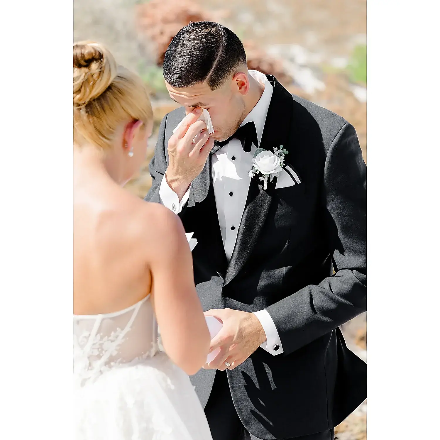 Susan Elizabeth Photography groom crying emotional wedding Florida Wedding Photography
