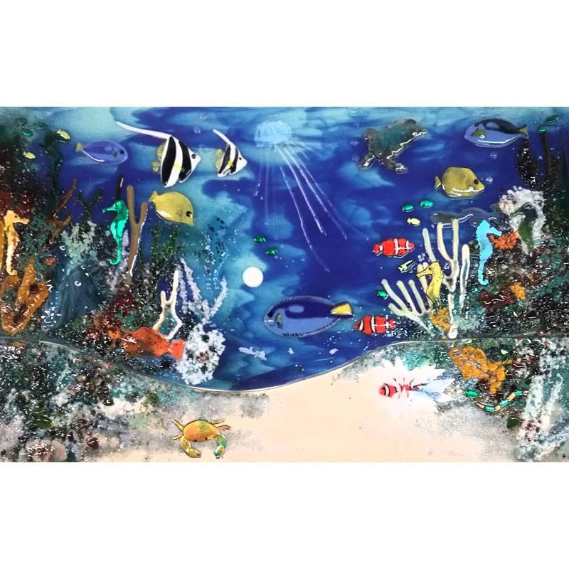 Designer Glass Mosaics LLC Fish Mosaic