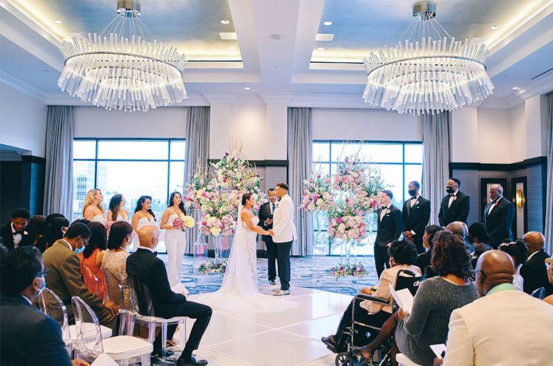 Rachel White & Tristan Thompson Luxury Hotel Wedding Ceremony