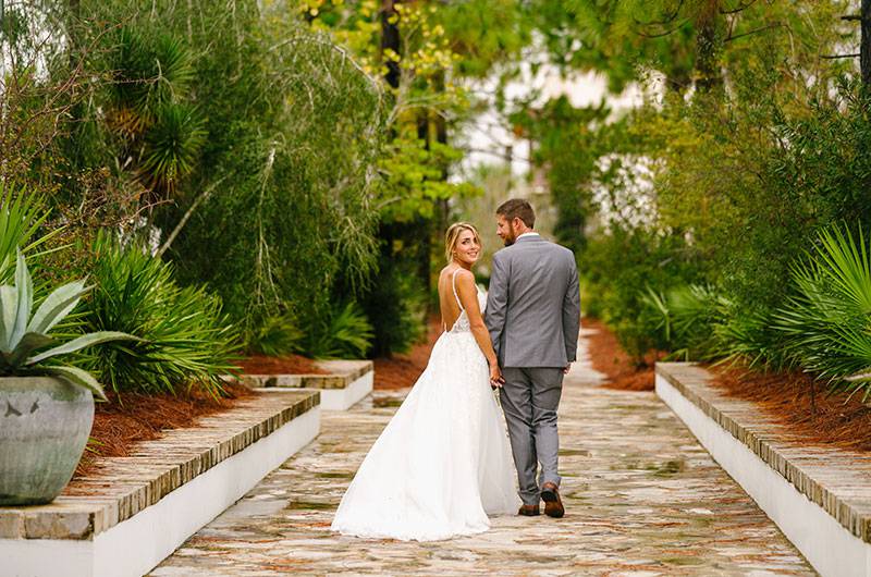 MacKenzie Paul And Scott Hess Alys Beach Florida Wedding Bride And Groom First Look