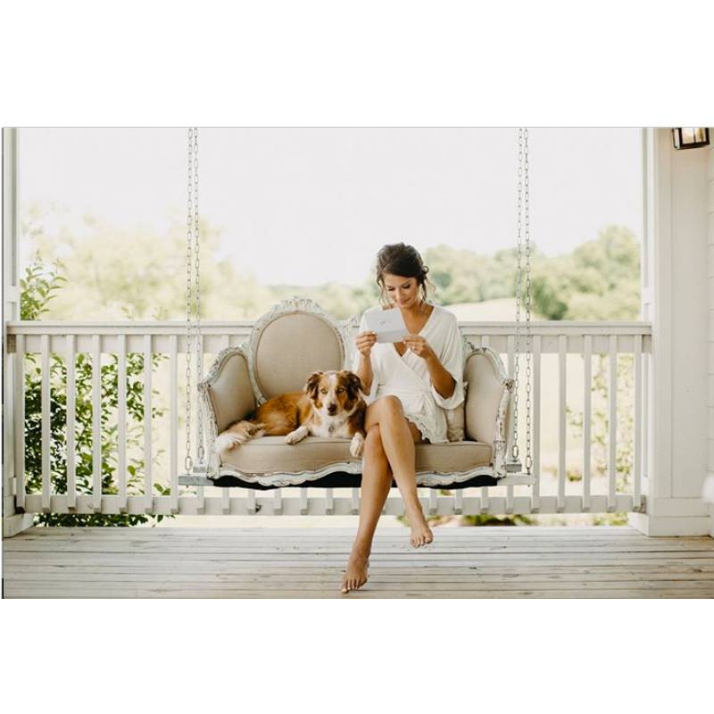 Mint Springs Farm Bride On Porch Swing