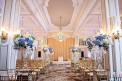 ellyB Events venue Tall flower arrangements wedding ceremony aisle