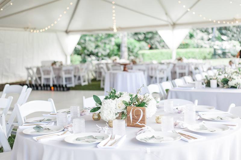 Lauren Miller And Matthew Yen Reception Tables And Decor
