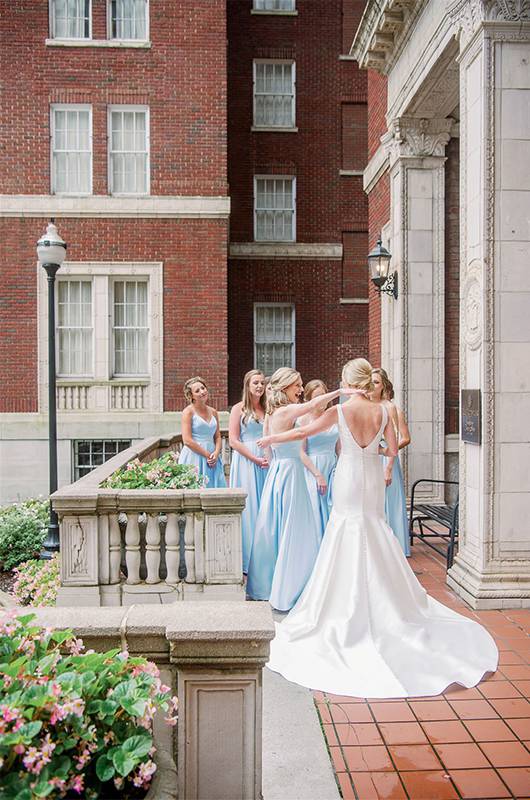 Sloane Bell And Brock Phillips Birmingham Real Wedding Bride With Bridesmaids