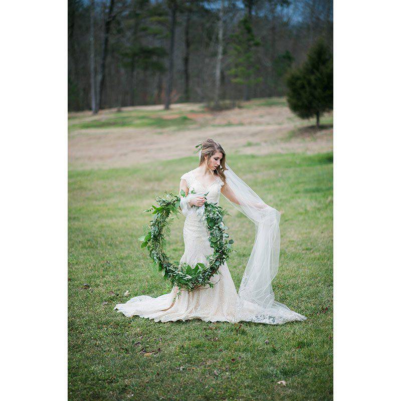 Piper Vine Photography intimate couple portrait wreath bridal portrait