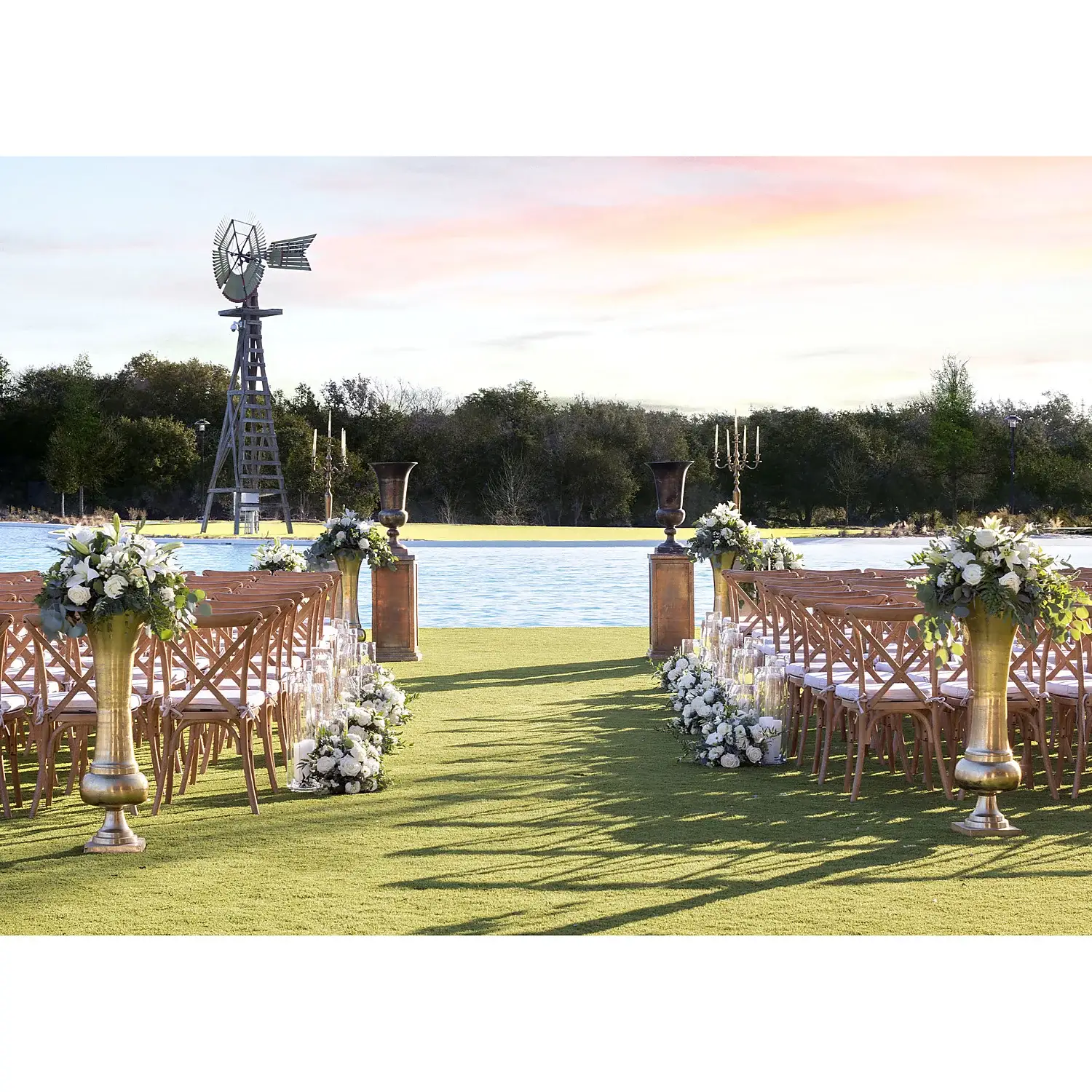 Hyatt Regency Hill Country Resort and Villas Texas Rancher Hall Wedding Ceremony