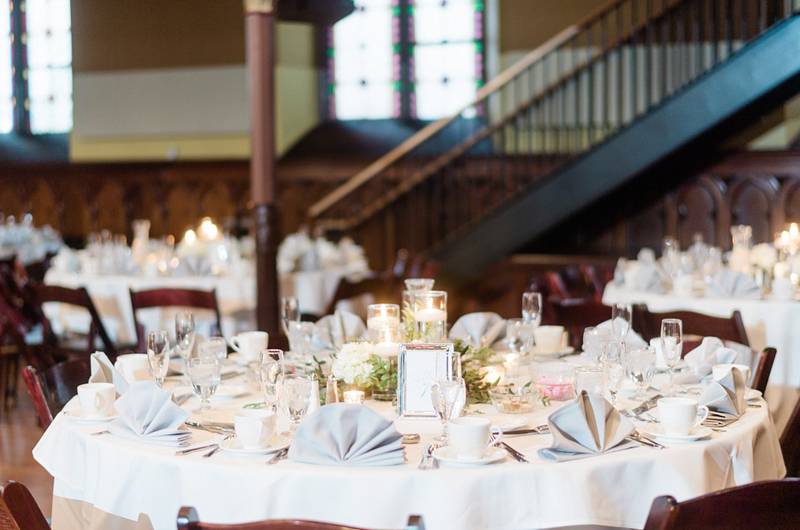 Kate Dipasquale & Chas Mye Reception Table Decor