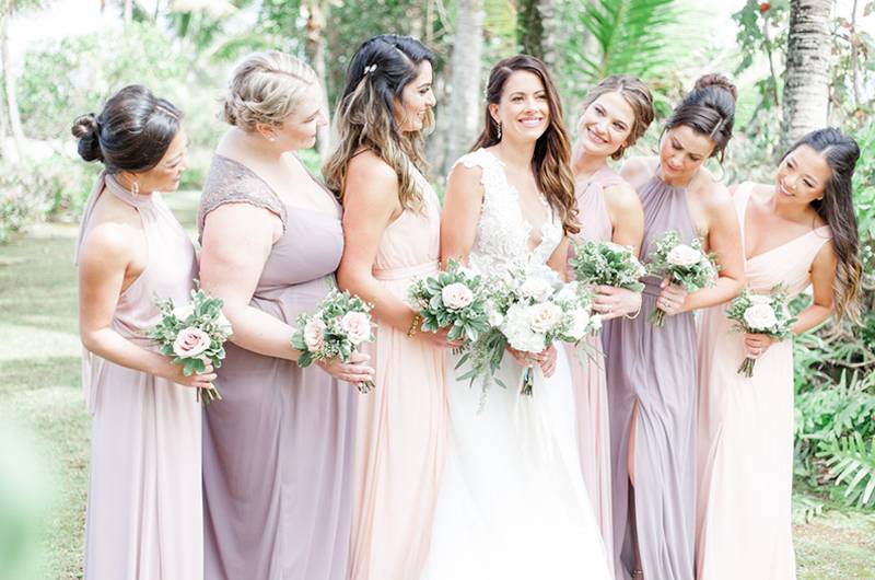 Lauren Miller And Matthew Yen Bride And Bridal Party