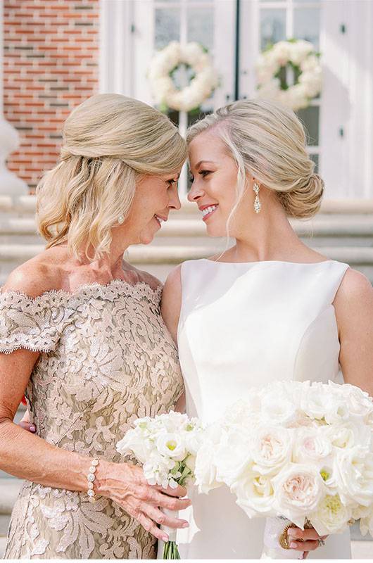 Sloane Bell And Brock Phillips Birmingham Real Wedding Bride And Mother Of The Bride Portrait