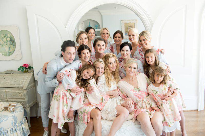 Tara Lipinski & Todd Kapostasy Bridal Party