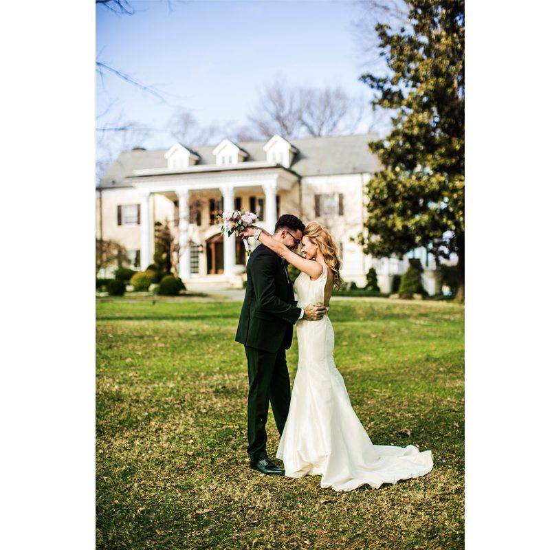 Cherokee Dock Bride Groom Front Lawn