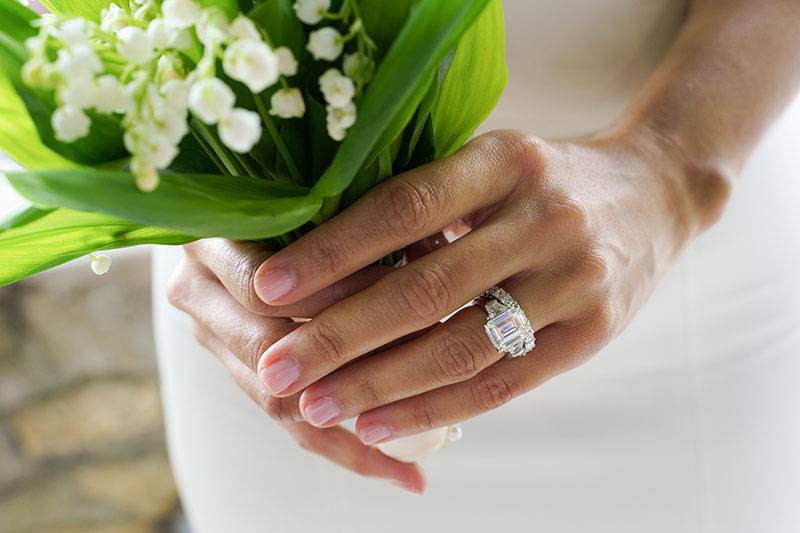 Kristal Caron & Stephen Meyer Bride Wedding Ring