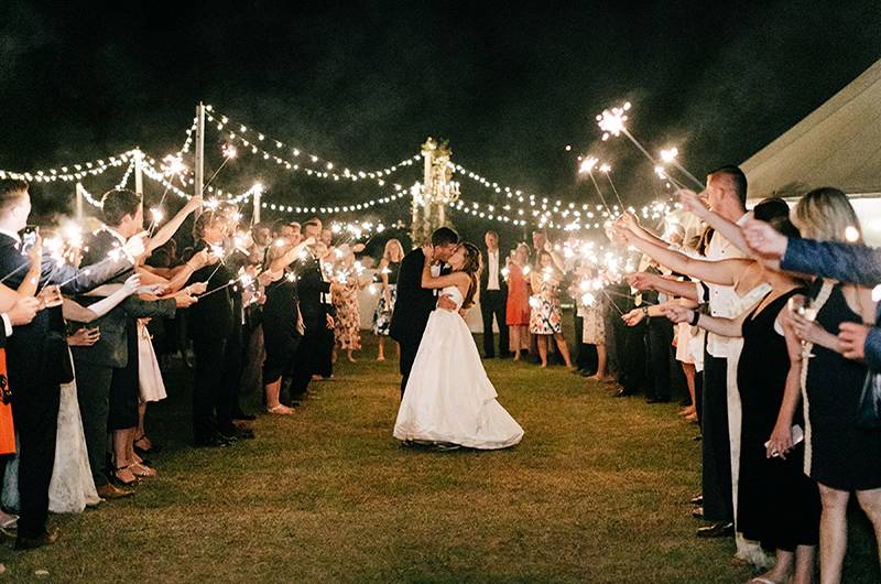 Brittany Knox And Tom Mueller Sparklers