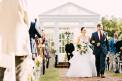 Heartwood Hall Bride and Groom wedding ceremony exit aisle