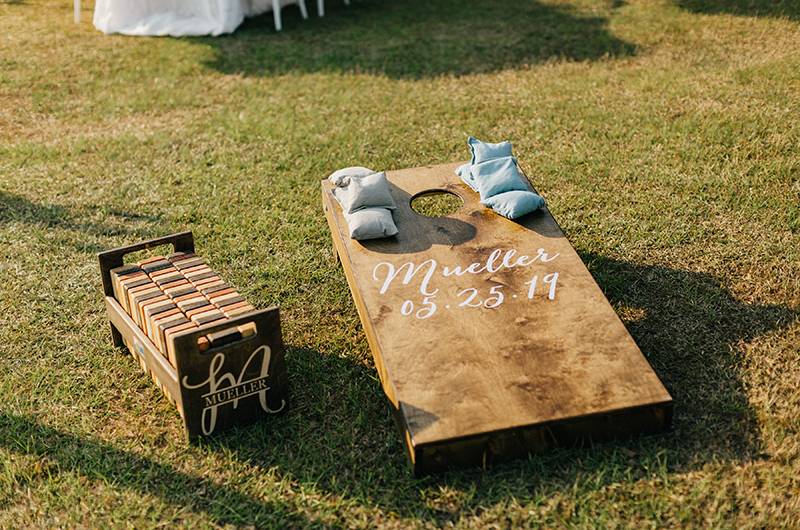 Brittany Knox And Tom Mueller Bean Bag Toss