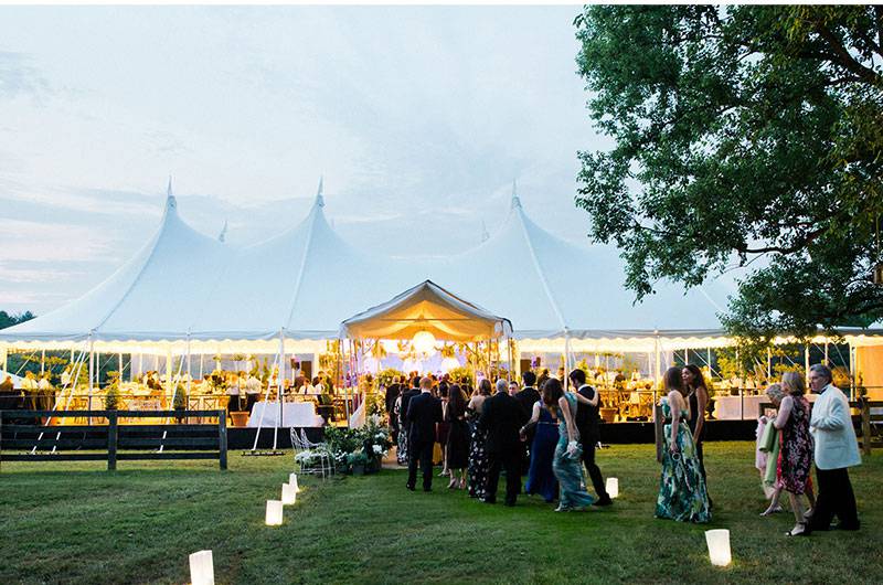 Madeleine Macks And Michael Fazzinos Real Wedding In Baltimore Maryland Outdoor Reception Tent