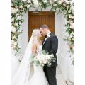 Florals By The Sea Bride And Groom Touching Foreheads