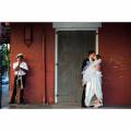 Collin Richie photography married couple against wall