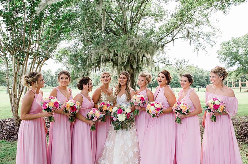 Brianna Geiger & Jimmy Nettles Bridal Party Group Photo And Bride 