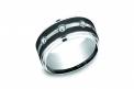 Benchmark Wedding Rings black band diamonds