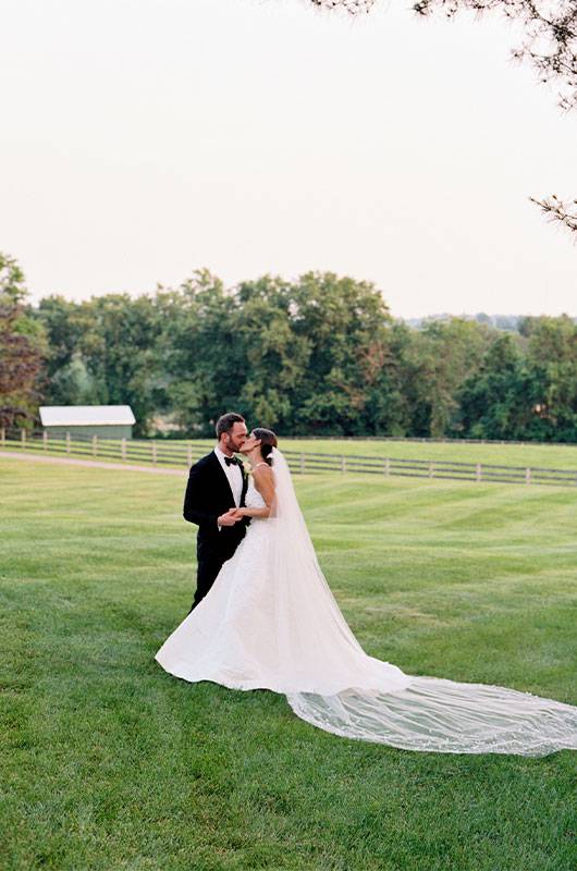 Madeleine Macks And Michael Fazzinos Real Wedding In Baltimore Maryland Bride And Groom Portrait