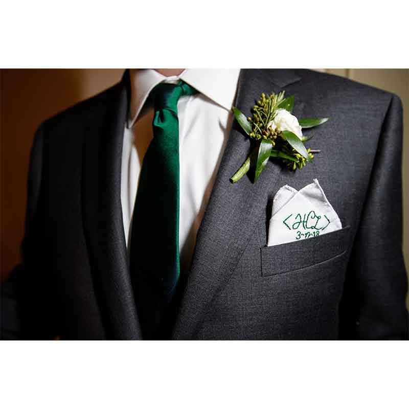 Real Wedding Rebecca Burks Hunter Coleman Suit