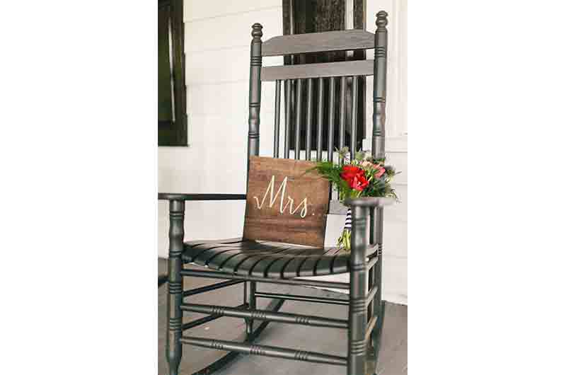 Wingate Plantation rocking chair Mrs. on board