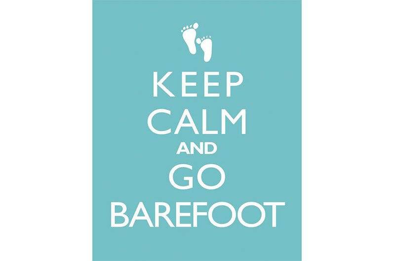 The Barefoot Bride keep calm graphic