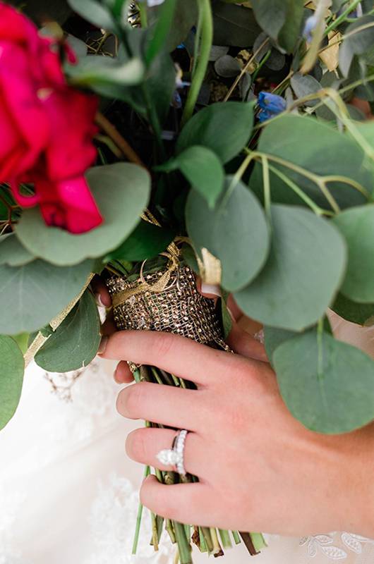 Brianna Geiger & Jimmy Nettles Close Up On Ring And Boquet 