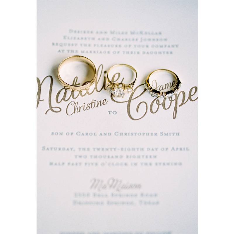 Natalie Johnson And Cooper Smith Rings