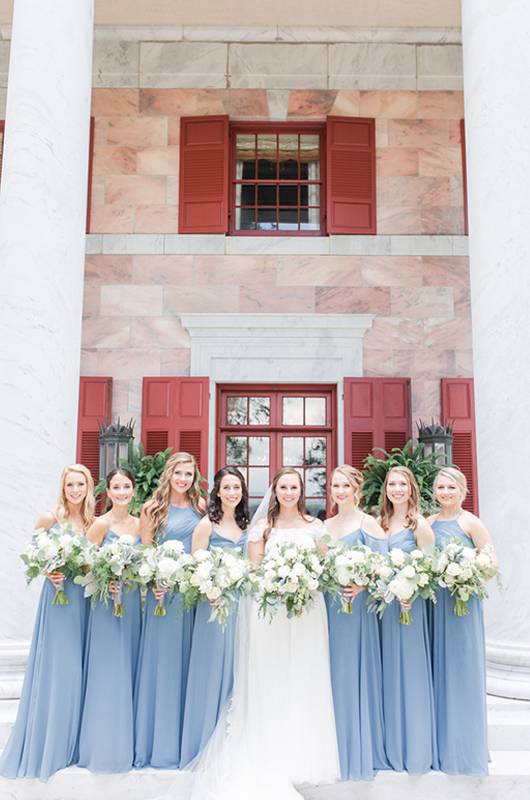 Caroline Morrison And Austin Niemeier Bridal Party And Bride 1