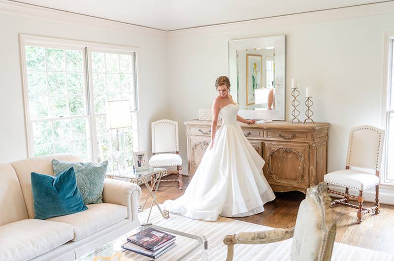 Callie And Gil Hanahan Bride In Gown Getting Ready