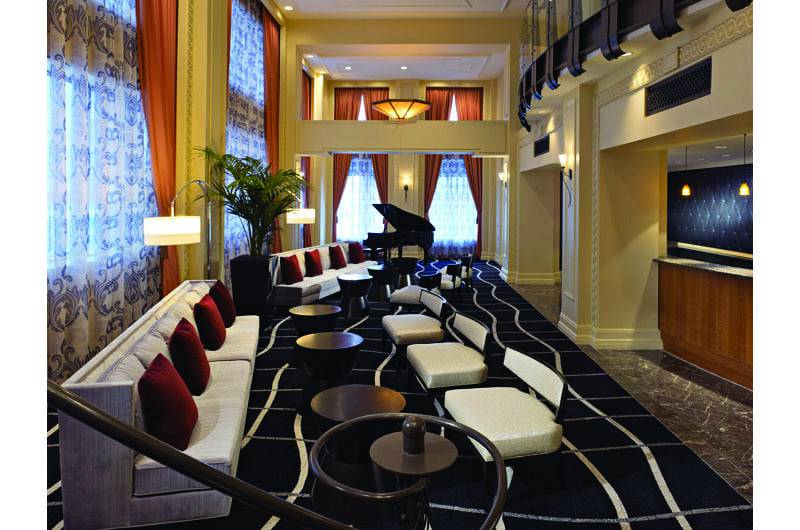 Madison Hotel ballroom lobby seating area