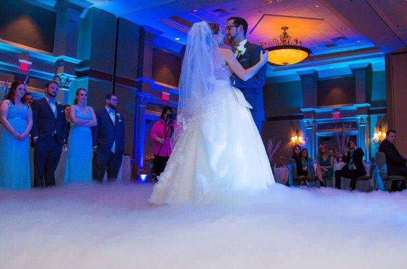 Marina Inn at Grande Dunes wedding dance dry ice fog