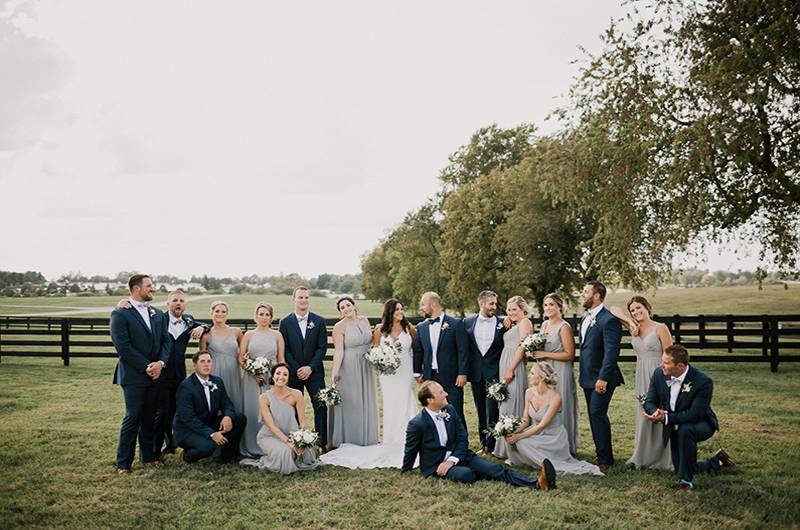 Tina Shtayyeh And Geno Tartell Bridesmaids And Groomsmen Group Photo