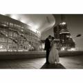 Hilton Nashville Downtown bride groom noir couple