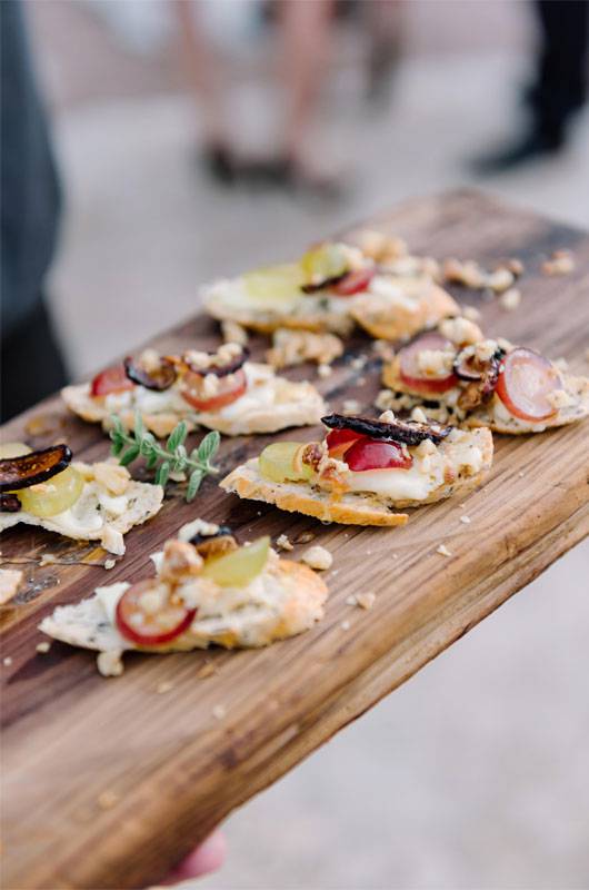 Amber Calderon And Jon Wolfes Real Wedding In Austin Texas Appetizer Selection