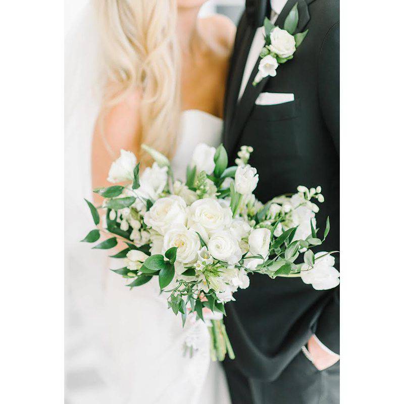 Cervone Real Wedding Couple And Bouquet Details