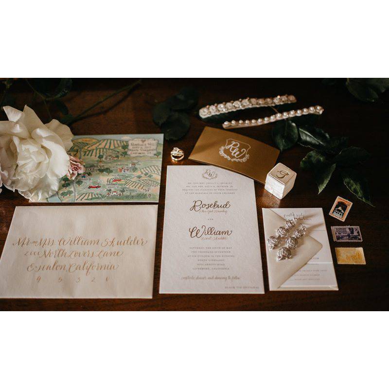 Rosebud Brumley William Skudder Invitations